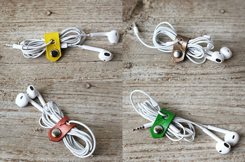 Leather Travel Cord Organizers - Exsect Inc. - 1