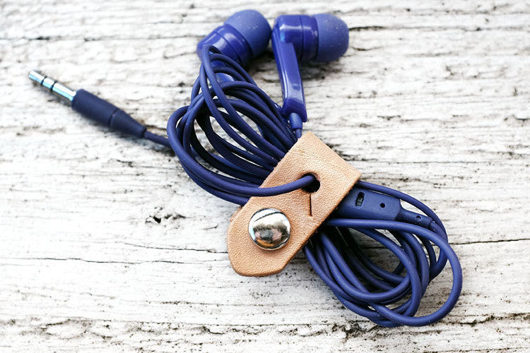 Natural Leather Travel Cord Organizers - Exsect Inc.