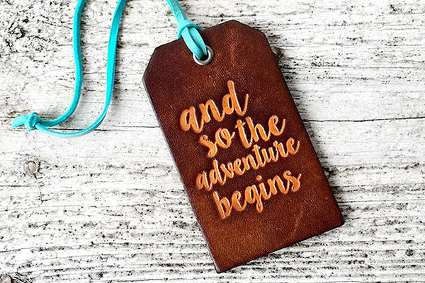 And So The Adventure Begins Luggage Tag Wedding Favors Bulk Wholesale