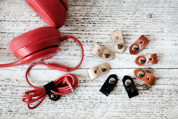 Wearable Tech Jewelry - Leather Cord Organizers