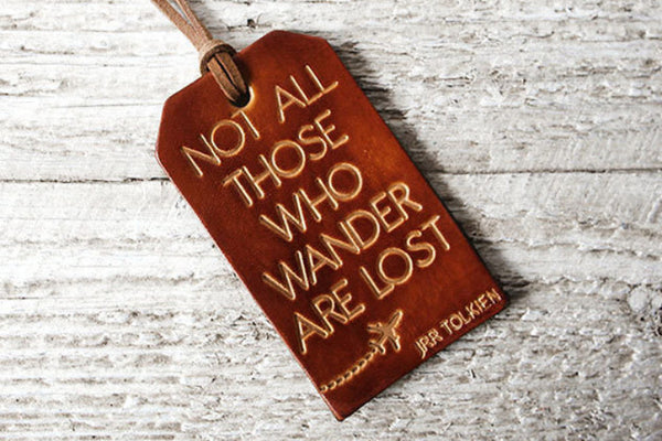 Not All Those Who Wander Are Lost Luggage Tag - Exsect Inc. - 1