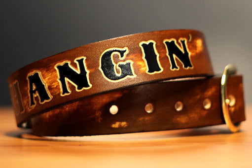 Personalized Name Leather Belts - Groomsmens Gifts - Exsect Inc. - 4
