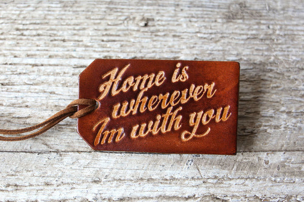 Home is Wherever Im With You Luggage Tag - Exsect Inc. - 2